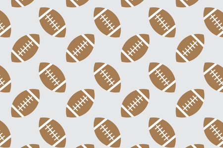 American football pattern . American football background . Vector illustrationのイラスト素材