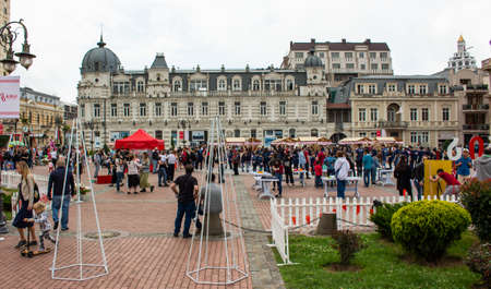 Georgia Independence Day festival at city square, Europe Square, Batumi, Adjara / Georgiaのeditorial素材