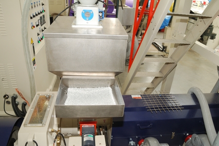 white polyethylene pellets  in fabricのeditorial素材