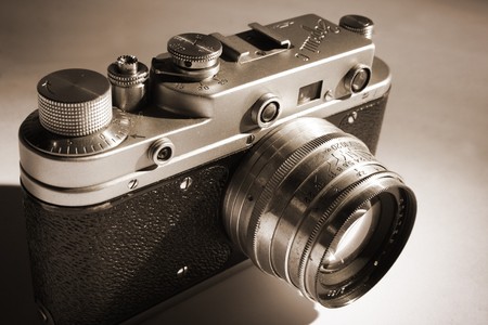 old-fashioned cameraの写真素材