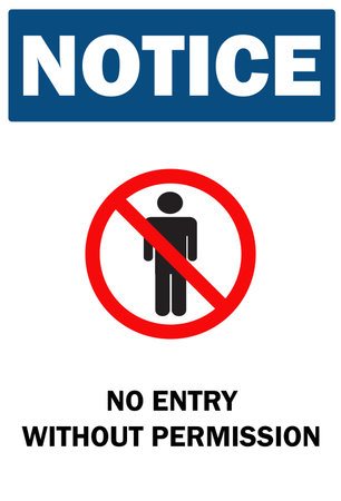 Entry Restricted Sign | No Entry sign | Prohibited Sign, Not Allowed Signのイラスト素材