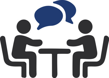 conversation sign in color | Conference icon, Business meeting | Group of people chatのイラスト素材