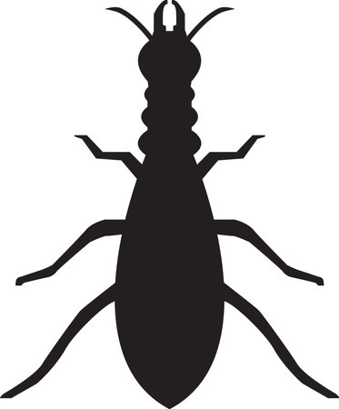 Termite icon, Black silhouettes termitesのイラスト素材