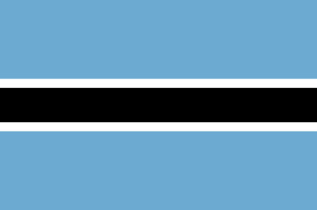 National Flag of Botswana, Botswana sign, Botswana Flagのイラスト素材