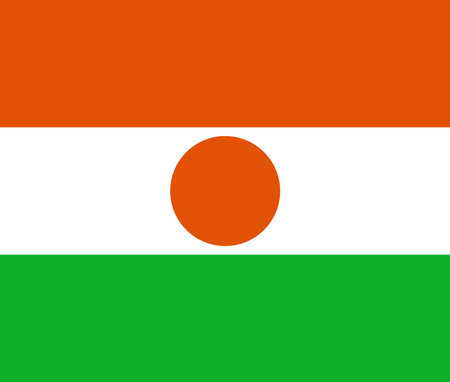 National Flag of Niger, Niger sign, Niger Flagのイラスト素材