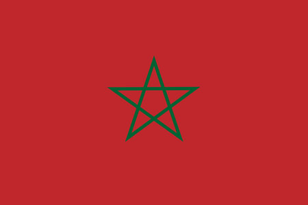 National Flag of Morocco, Morocco sign, Morocco Flagのイラスト素材