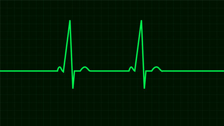 Heart Beat Line, cardiogram line, heart pulse, Heart wave monitoring, Heart Beat grid lineのイラスト素材