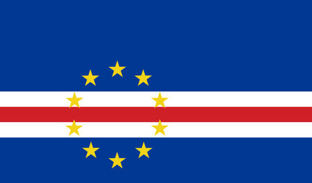 National Flag of Cape Verde, Cape Verde sign, Cape Verde Flagのイラスト素材
