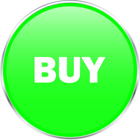 Buy Button in Green with silver, Buy icon in Green Trading Button Icon, Stock market template, Trading templateのイラスト素材
