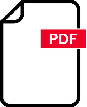 PDF icon, file pdf icon sign. PDF format symbolのイラスト素材