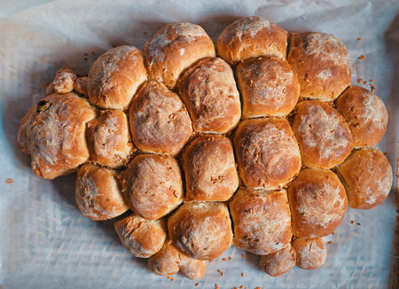 Buns of bread in shape of sheep