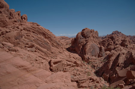 Beautiful landscape of Valley of Fire near Las Vegasの写真素材