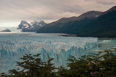 Massive glacier Perito Moreno in Patagonia, Argentinaの写真素材