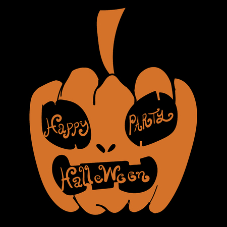 Halloween background design vector illustrationのイラスト素材