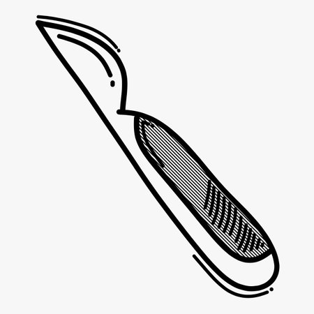 Scalpel doodle vector icon. Drawing sketch illustration hand drawn line.のイラスト素材