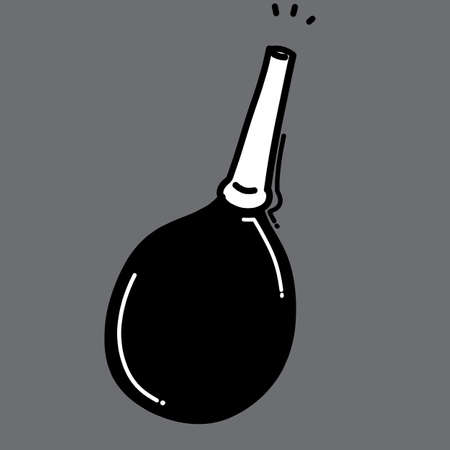 Air blower doodle vector icon. Drawing sketch illustration hand drawn line.のイラスト素材