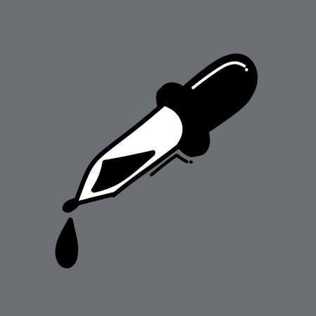 Dropper doodle vector icon. Drawing sketch illustration hand drawn line.のイラスト素材