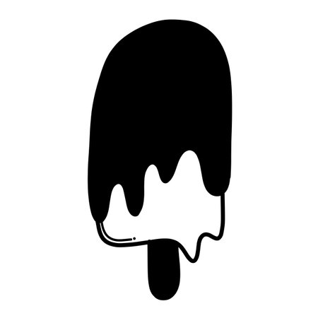 ice cream doodle vector icon. Drawing sketch illustration hand drawn line.のイラスト素材