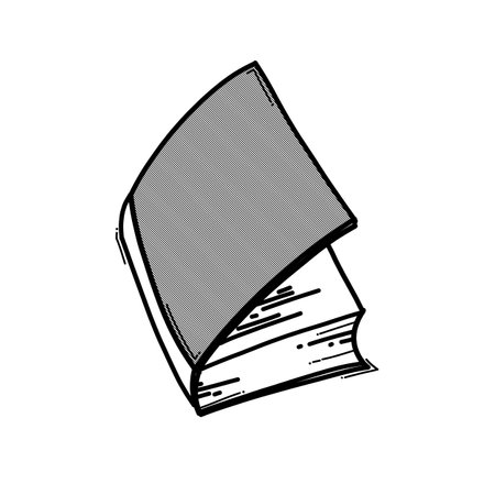 Book doodle vector icon. Drawing sketch illustration hand drawn line.のイラスト素材