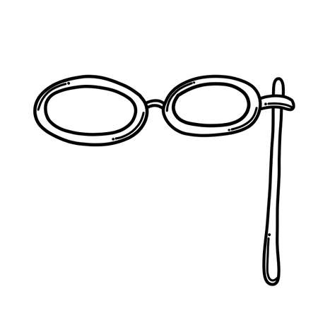 Mask Doodle vector icon. Drawing sketch illustration hand drawn cartoon line.のイラスト素材