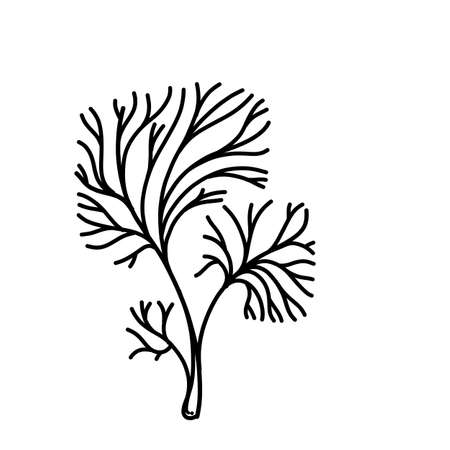 Tree Doodle vector icon. Drawing sketch illustration hand drawn cartoon line.のイラスト素材