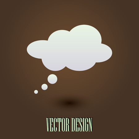 comic speech bubbles icon, vector illustration. Flat design styleのイラスト素材