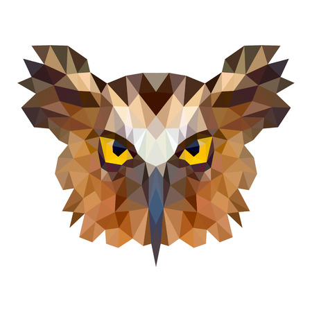 Owl portrait.のイラスト素材