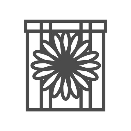 Illustration of gift icon on white background. EPS 8のイラスト素材