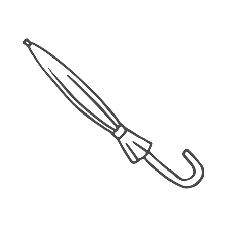 sketch of an umbrella on white background. EPS 8のイラスト素材