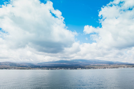 Mountain fuji and Lake ,the most famous place in Japan to traveling, tourlist.の写真素材