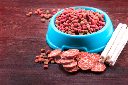 Delicious of  Dog snack ,Dog Food, Dog Chews, Dog biscuits on white  background.の写真素材