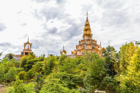 PHETCHABUN , THAILAND - JANUARY 3, 2017:   Phrathat  phasornkaew temple is  one of the most important for meditation and beautiful landscape view   or popular place in Phetchabun , Thailand.の写真素材