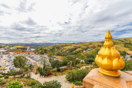 PHETCHABUN , THAILAND - JANUARY 3, 2017: Wat phasornkaew is  one of the most important for meditation and beautiful landscape view   or popular place in Phetchabun , Thailand.の写真素材
