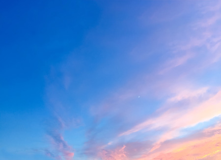 Beautiful  sun rays  of sunset with colorful of  sky backgroundの写真素材
