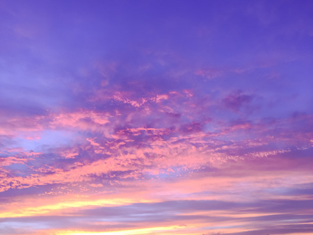 Beautiful  sun rays  of sunset with colorful of  sky background .の写真素材