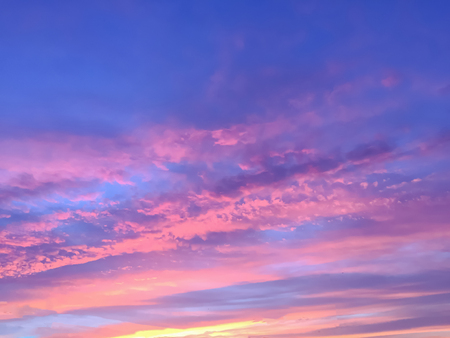 Beautiful  sun rays of sunset with colorful of  sky background over the bridge .の写真素材
