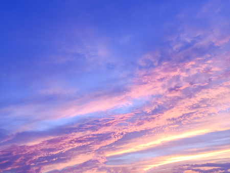 Beautiful  sun rays of sunset with colorful of  sky background .の写真素材