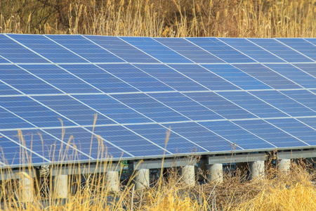Solar panel ,Photovoltaic modules for innovation green energy for lifeの写真素材