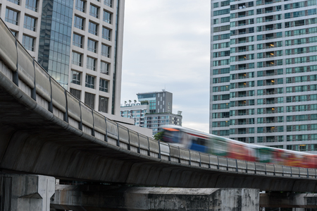 electric train blurの写真素材
