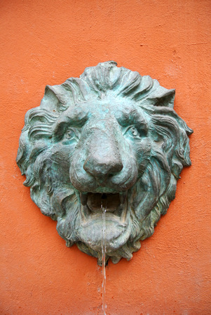 Lion head fountainの写真素材