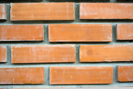 Orange brick wall