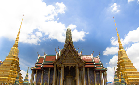 Temple of the Emerald Buddha in thailandの写真素材