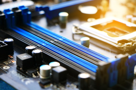 Motherboard processor and RAM socket