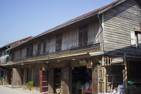 CHIANG KHAN, THAILAND-APRIL 2015 - Chaing khan is a peaceful city. There are a lot of restro houses.のeditorial素材
