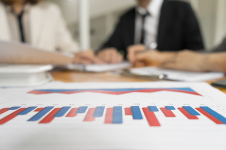 business people discussing together in meeting room, business concept, teamwork conceptの写真素材