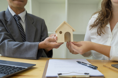 business people signing a document to agreement financial, Business success conceptの写真素材