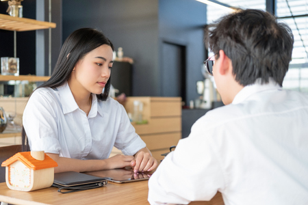 business people meeting brainstorming and discussing project together in office, teamwork conceptの写真素材