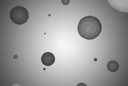 3d render, PM 2.5 dust floating in the air, air pollution and smog in the air, background concept.の写真素材