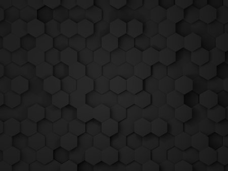 3d render, black color abstract background, Abstract background of polygon shape, black color background, abstract background, 3d background.の写真素材