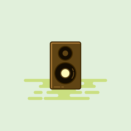 Loud speaker musical equipment icon illustration.のイラスト素材